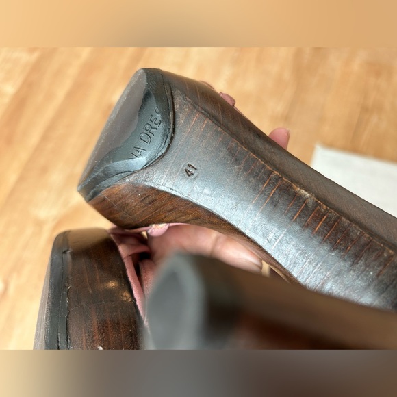 Yves Saint Laurent Vintage Merida 90 Women Strap Heel Sandals Pink - Picture 11 of 11